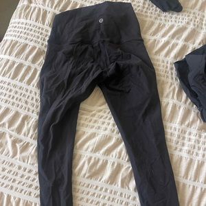 Lululemon wunder under cropped leggings